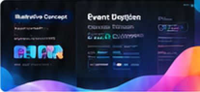 Event website concept with schedule and registration experience